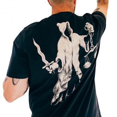 THE DUDES JUSTITS CLASSIC T-SHIRT BLACK