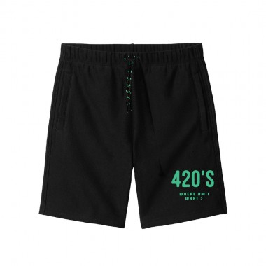 THE DUDES TEST SUBJECT 1 GREEN SWEATSHORTS BLACK