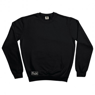 THE DUDES LOS DUDES LABEL CLASSIC HEAVYWEIGHT SWEATSHIRT BLACK