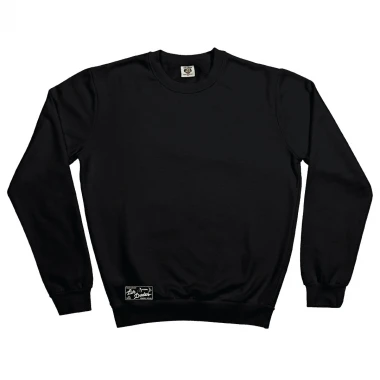 THE DUDES LOS DUDES LABEL CLASSIC HEAVYWEIGHT SWEATSHIRT BLACK