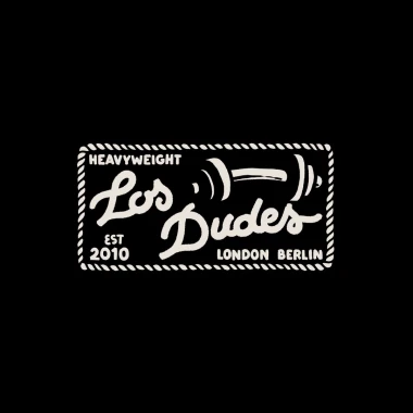 THE DUDES LOS DUDES LABEL CLASSIC HEAVYWEIGHT SWEATSHIRT BLACK