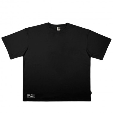 THE DUDES LOS DUDES LABEL CLASSIC OS HEAVYWEIGHT T-SHIRT BLACK