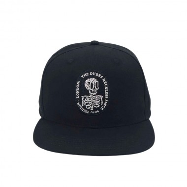 THE DUDES RECKLESS STRUCTURED 6 PANEL CAP BLACK
