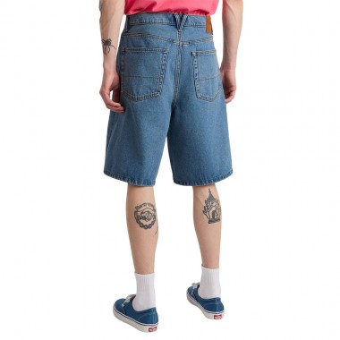 VANS CHECK-5 BAGGY DENIM SHORTS STONEWASH/BLUE
