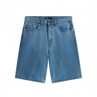 VANS CHECK-5 BAGGY DENIM SHORTS STONEWASH/BLUE