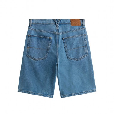 VANS CHECK-5 BAGGY DENIM SHORTS STONEWASH/BLUE