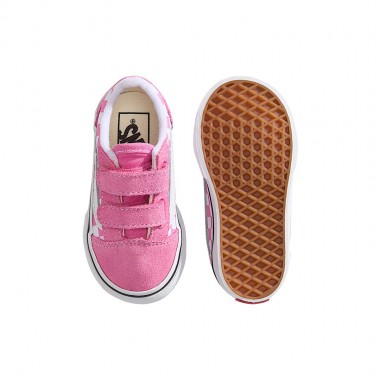 VANS OLD SKOOL V COLOR THEORY CHECKERBOARD TOD SHOES PINK FIZZ