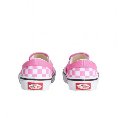 VANS CLASSIC SLIP-ON CLR THEORY CHECKERBOARD K SHOES PINK FIZZ