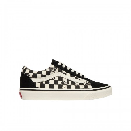 VANS OLD SKOOL GEO CHECK K SHOES BLACK