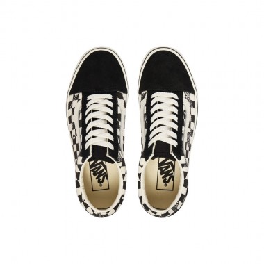 VANS OLD SKOOL GEO CHECK K SHOES BLACK