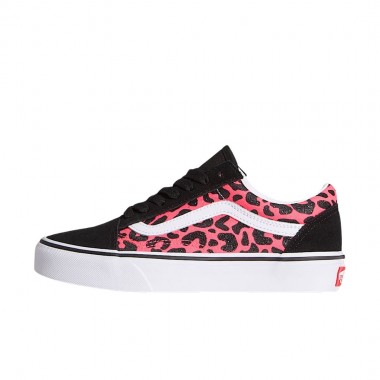 VANS OLD SKOOL GLITTER LEOPARD K SHOES DIVA PINK