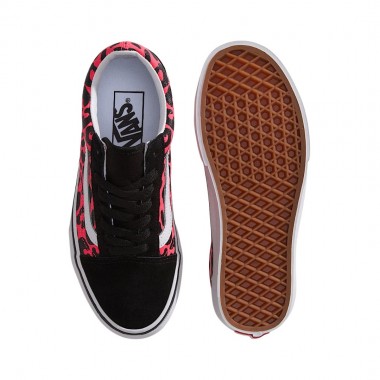 VANS OLD SKOOL GLITTER LEOPARD K SHOES DIVA PINK