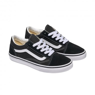VANS OLD SKOOL K SHOES BLACK/WHITE