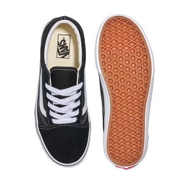 VANS OLD SKOOL K SHOES BLACK/WHITE