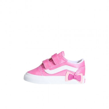 VANS OLD SKOOL V BOW TOD SHOES PINK FIZZ