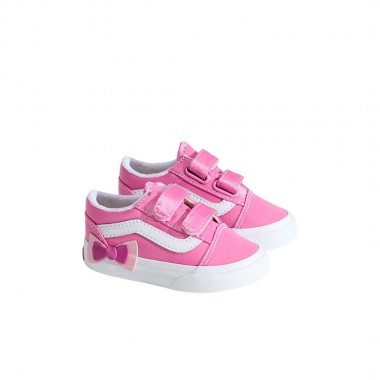 VANS OLD SKOOL V BOW TOD SHOES PINK FIZZ