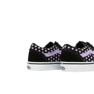 VANS OLD SKOOL FLORAL EMBROIDERY JR SHOES PURPLE