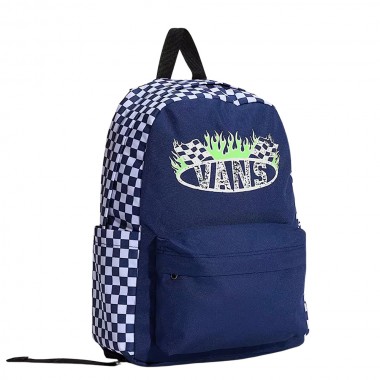 VANS OLD SKOOL GROM BACKPACK CHECKERBOARD DEEP INDIGO