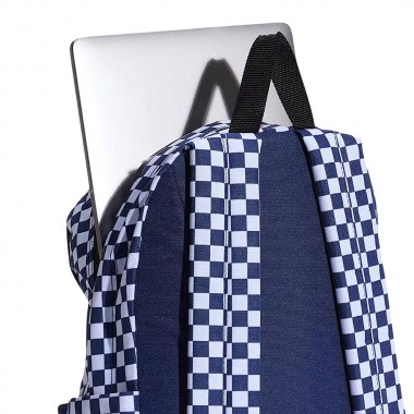 VANS OLD SKOOL GROM BACKPACK CHECKERBOARD DEEP INDIGO