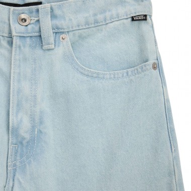 VANS CHECK-5 LOOSE K DENIM PANTS BLUE ICE