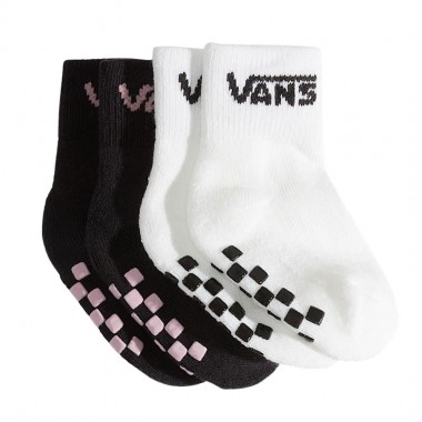 VANS CLASSIC INF CREW SOCKS 2PACK CHECKERBOARD MISTY MAUVE