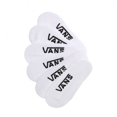 VANS CLASSIC NO SHOW ROX SOCKS 3PACK WHITE