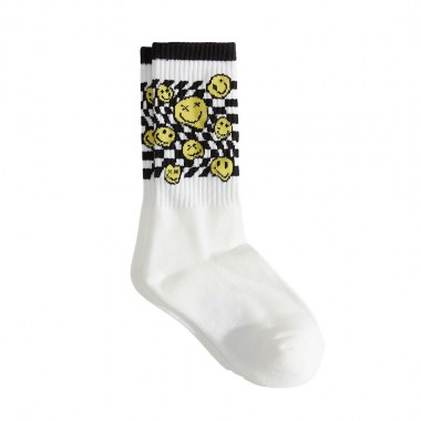 VANS TICKER CREW K SOCKS CHECKERBOARD WHITE