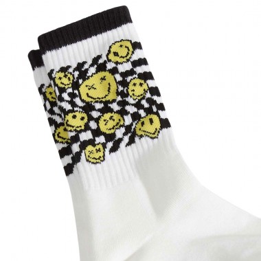 VANS TICKER CREW K SOCKS CHECKERBOARD WHITE