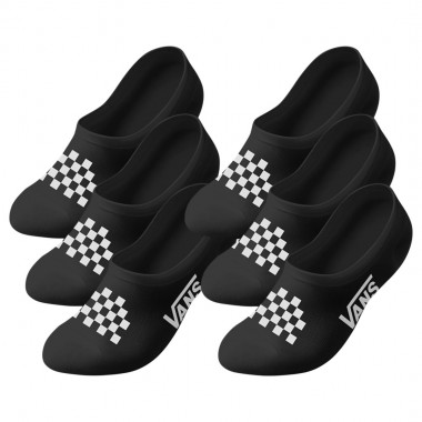 VANS CLASSIC CANOODLE SOCKS CHECKERBOARD 6PACK BLACK/WHITE