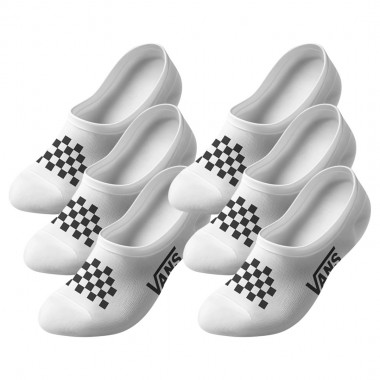 VANS CLASSIC CANOODLE SOCKS CHECKERBOARD 6PACK WHITE/BLACK