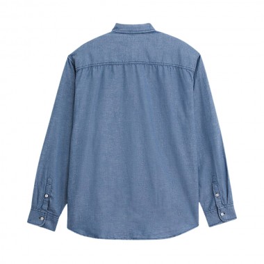 VANS LAWSON SOLID OXFORD LS SHIRT TRUE NAVY