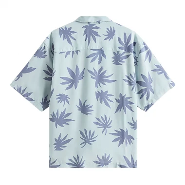 VANS VAN DOREN PRINTED CAMP SHIRT DAWN MIST