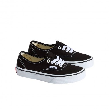 VANS AUTHENTIC K SHOES BLACK/TRUE WHITE