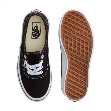 VANS AUTHENTIC K SHOES BLACK/TRUE WHITE