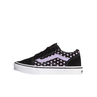 VANS OLD SKOOL FLORAL EMBROIDERY K SHOES PURPLE