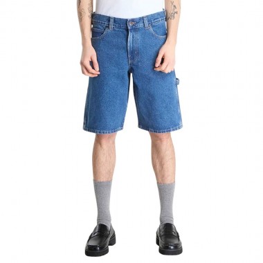 DICKIES 993 11 INCH DENIM CARPENTER SHORTS CLASSIC BLUE