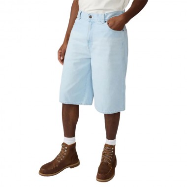 DICKIES 958 13 INCH LOOSE DENIM SHORTS FOG BLUE