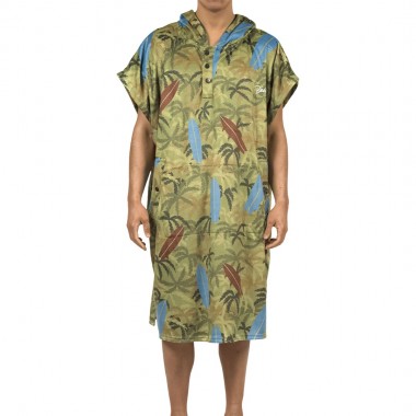 BEE UNUSUAL BEACH CAMO CHANGING PONCHO MULTICOLOR