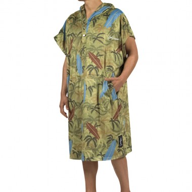 BEE UNUSUAL BEACH CAMO CHANGING PONCHO MULTICOLOR
