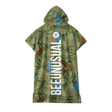 BEE UNUSUAL BEACH CAMO CHANGING PONCHO MULTICOLOR