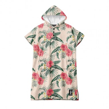 BEE UNUSUAL PALM BLISS CHANGING PONCHO MULTICOLOR