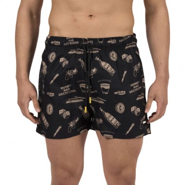 BEE UNUSUAL BAD DECISIONS SWIM SHORTS MULTICOLOR