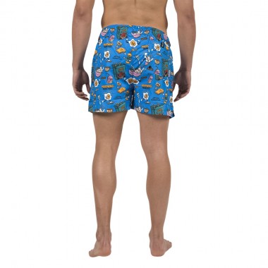 BEE UNUSUAL BREAKFAST CLUB SWIM SHORTS MULTICOLOR