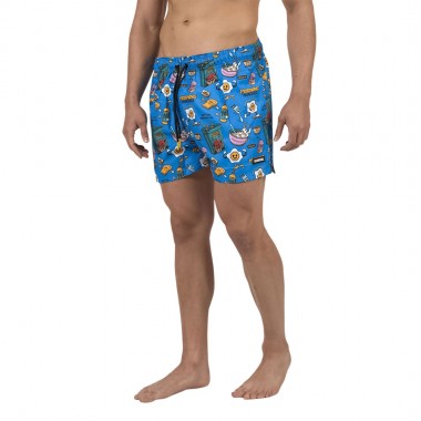 BEE UNUSUAL BREAKFAST CLUB SWIM SHORTS MULTICOLOR