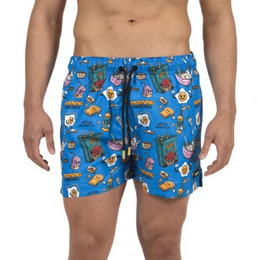 BEE UNUSUAL BREAKFAST CLUB SWIM SHORTS MULTICOLOR