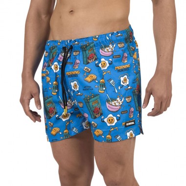 BEE UNUSUAL BREAKFAST CLUB SWIM SHORTS MULTICOLOR