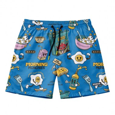 BEE UNUSUAL BREAKFAST CLUB SWIM SHORTS MULTICOLOR