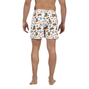 BEE UNUSUAL BUZZED ON FLOWERS SWIM SHORTS MULTICOLOR