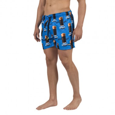 BEE UNUSUAL GREEK FUEL SWIM SHORTS SUPER SONIC BLUE