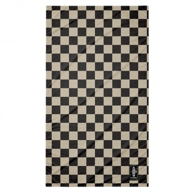 BEE UNUSUAL CHECKERED REEF BEACH TOWEL FRINGES 100X180 MULTI